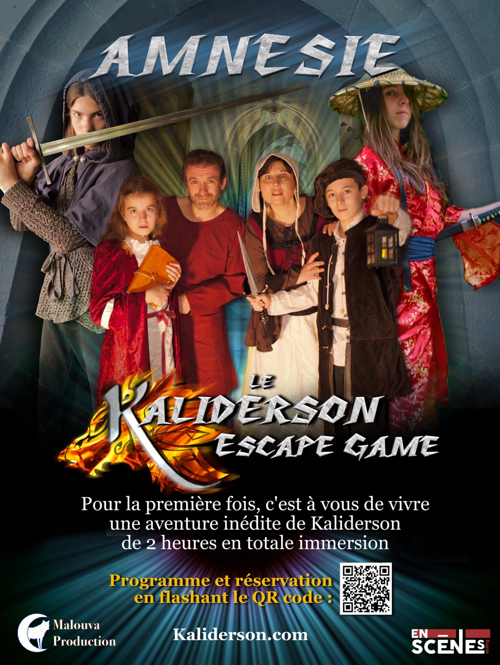 AFFICHE Amnésie kaliderson escape game 2